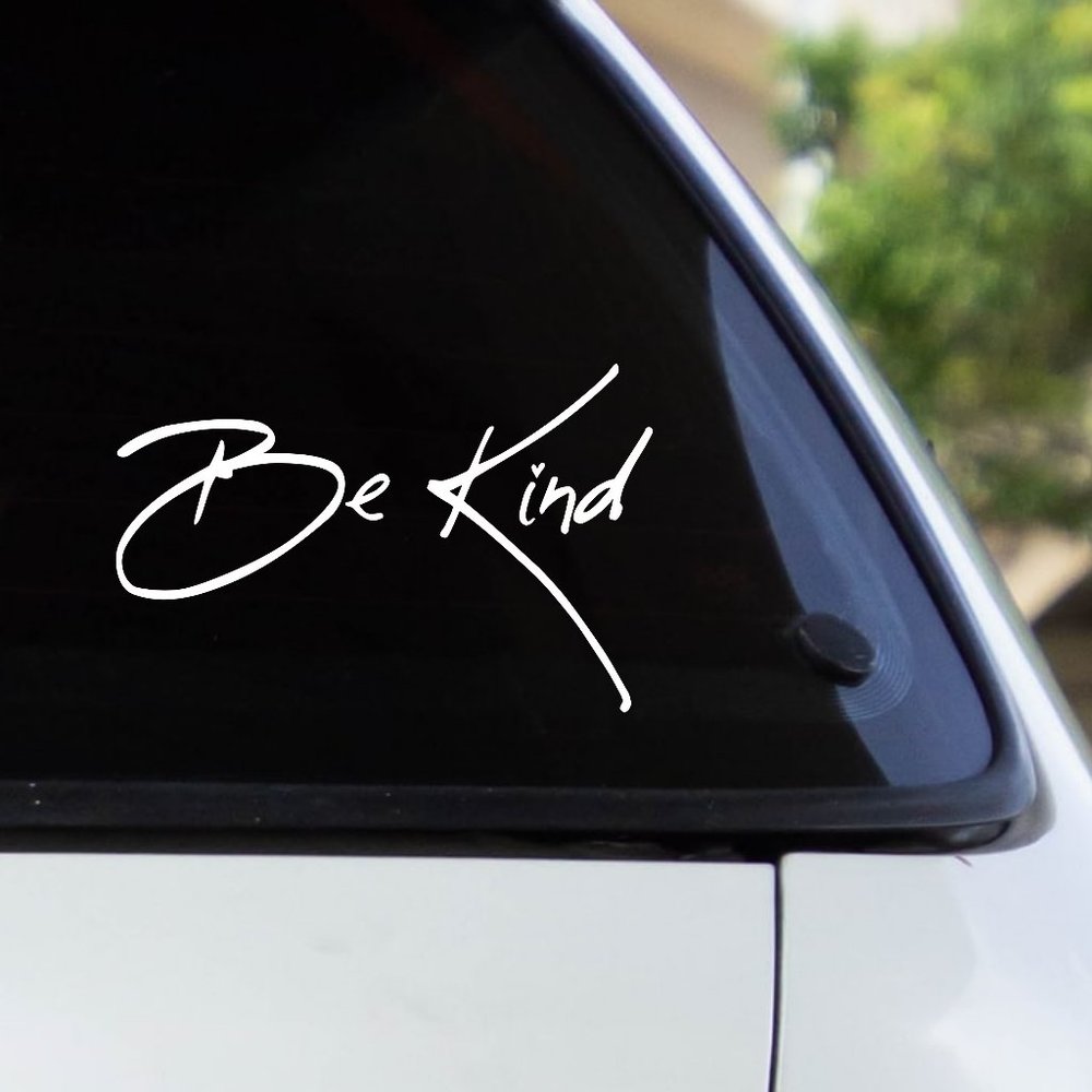 4/$20 Be Kind car decal